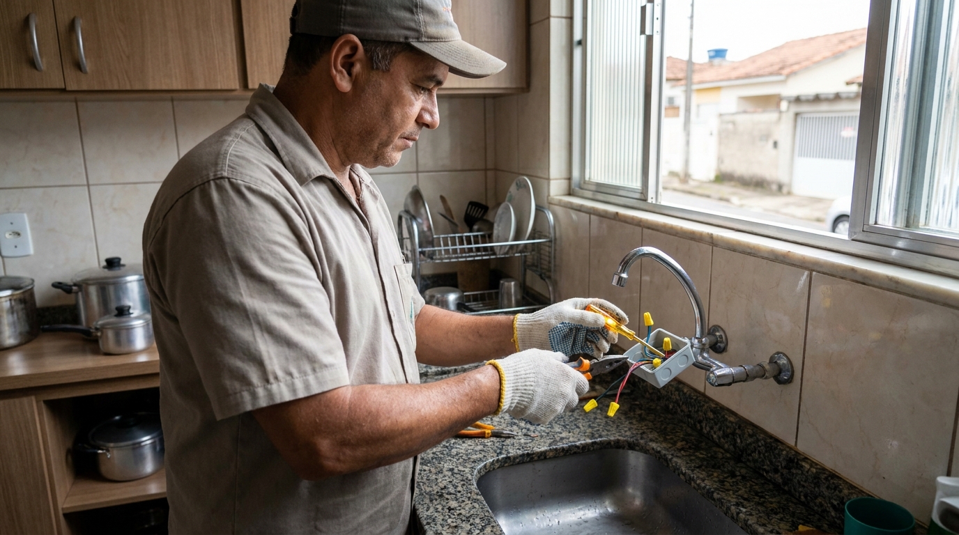 Instalacao de torneira eletrica profissional em Gravataí‑RS